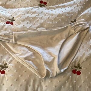 Elegant white Women's bikini bottoms size medium BECCA